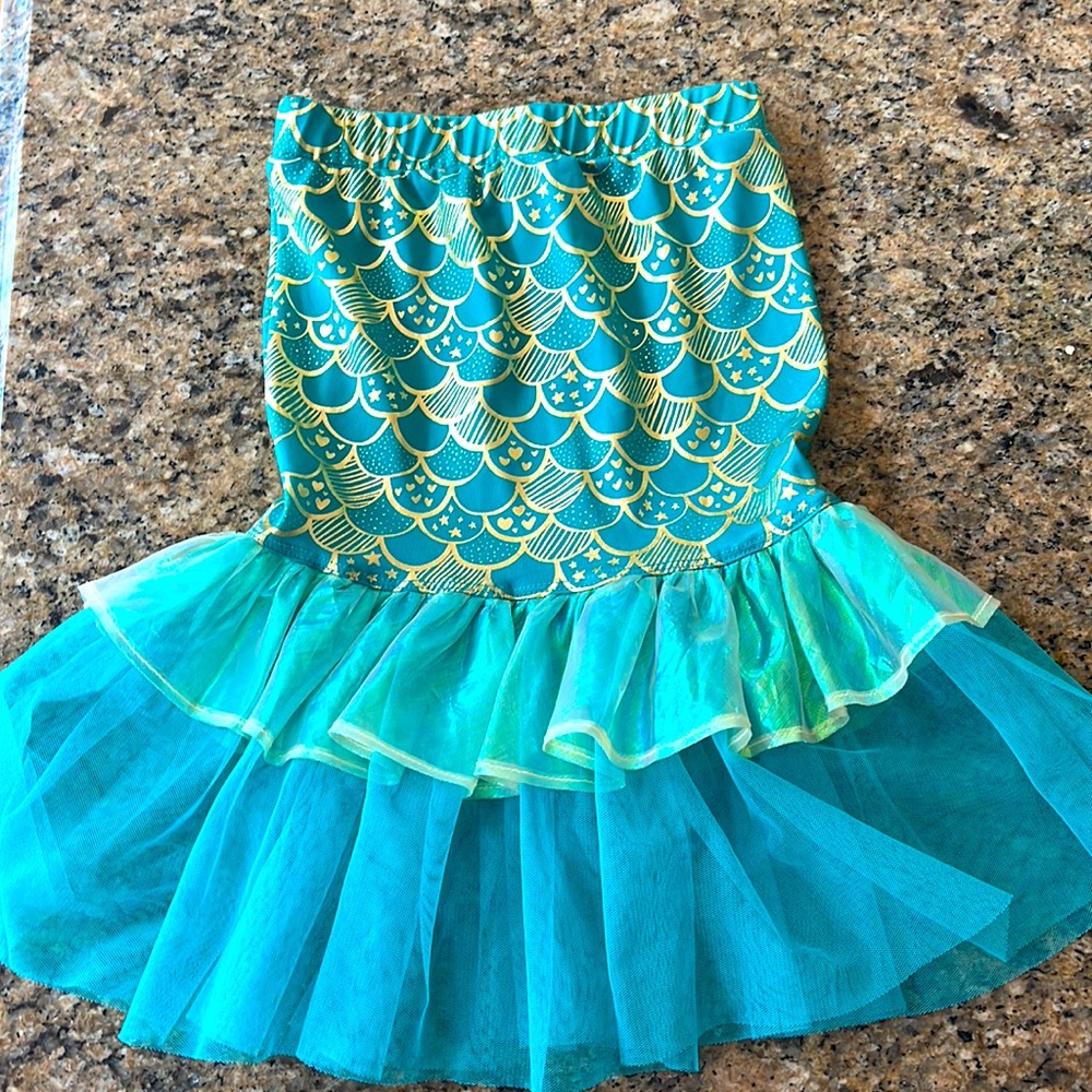 Cat & Jack Mermaid Swim Coverup Skirt Size 3T